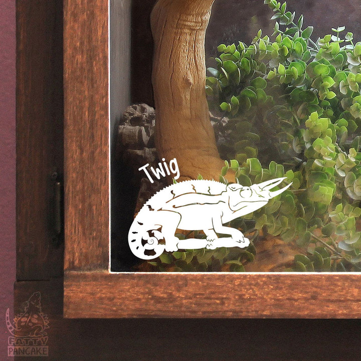 Jackson Chameleon Decal, Waterproof Vinyl Decal, Cute Reptile Gift