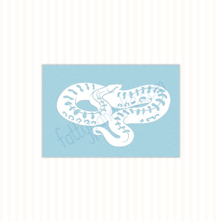 Anaconda Snake Decal, Waterproof Vinyl Decal, Cute Snake Reptile Gift