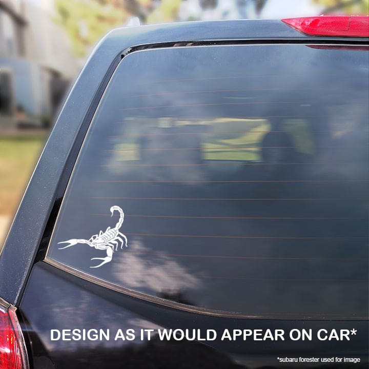 Calcomanía de escorpión Deathstalker, calcomanía de vinilo impermeable, lindo regalo de reptil
