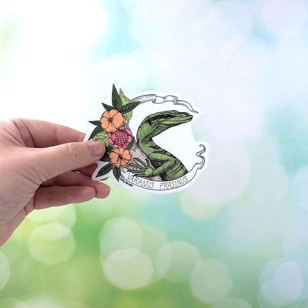 Banner del monitor del árbol esmeralda Pegatina