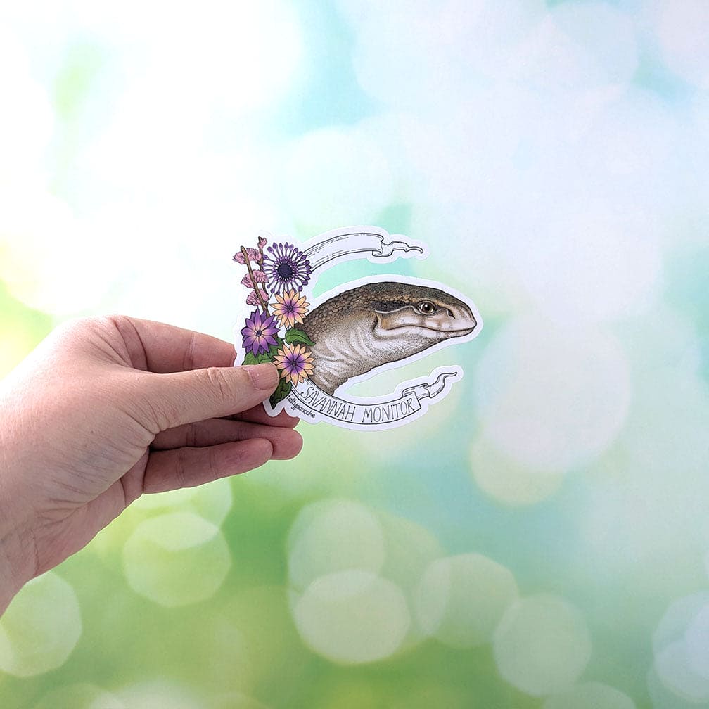 Bandera del monitor de sabana Pegatina