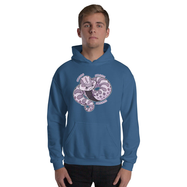 Hognose Snake Adult Hoodie, Cute Reptile Pullover Hiss Hiss