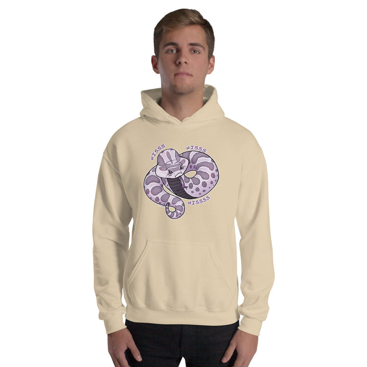 Hognose Snake Adult Hoodie, Cute Reptile Pullover Hiss Hiss
