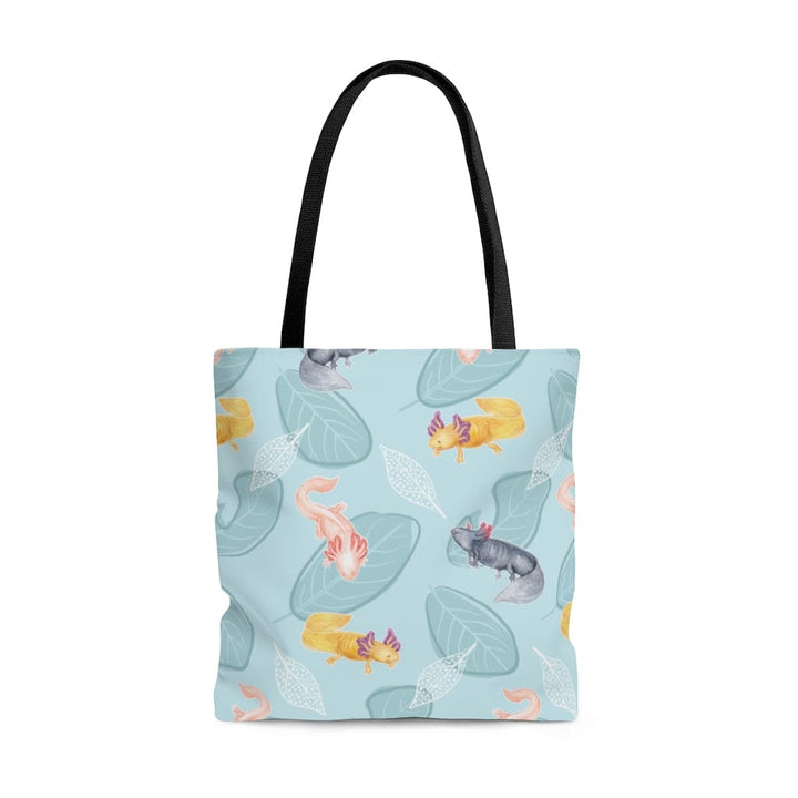 Ajolotes con hojas AOP Tote, lindo bolso anfibio