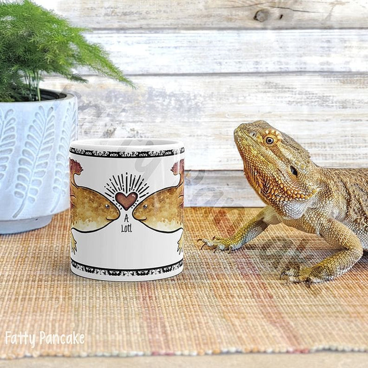 Love a Lotl Axolotl Mug, Cute Amphibian Gift Coffee or Tea Cup