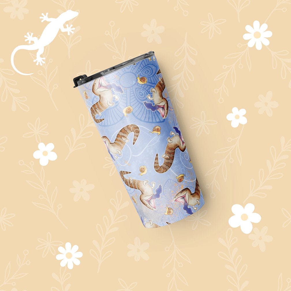 Blue Tongue Skink Tumbler - Tapered Stainless Steel Drinkware