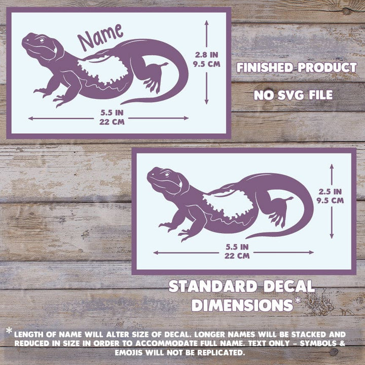 Chuckwalla Lizard Decal, Waterproof Vinyl Decal, Cute Reptile Gift