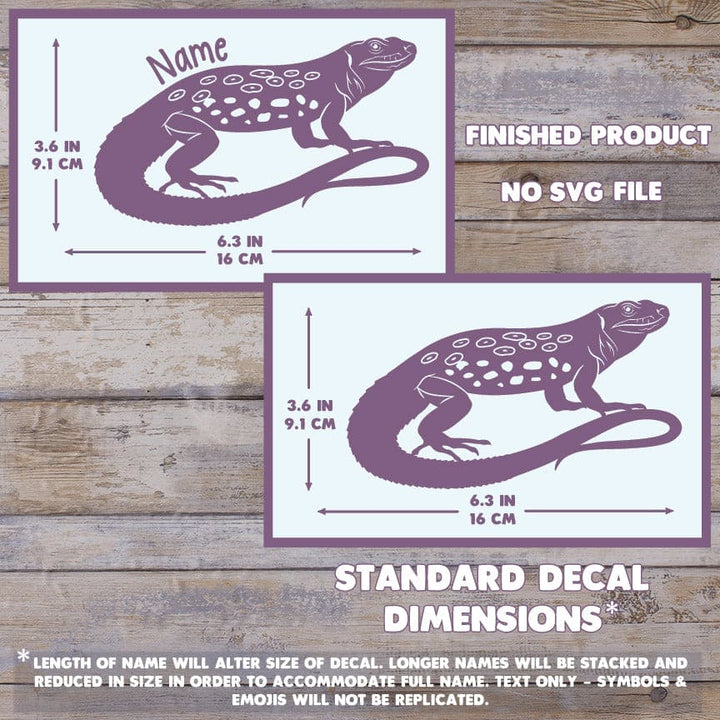 Jeweled Lacerta Lizard Decal, Waterproof Vinyl Decal, Cute Reptile Gift