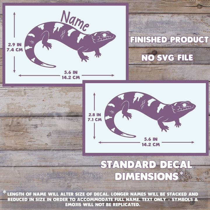 Peter's Banded Skink Decal, Waterproof Vinyl Decal, Cute Reptile Gift