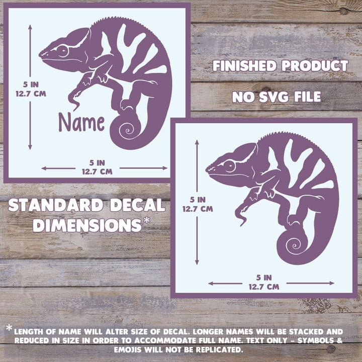 Panther Chameleon Decal, Waterproof Vinyl Decal, Cute Reptile Gift