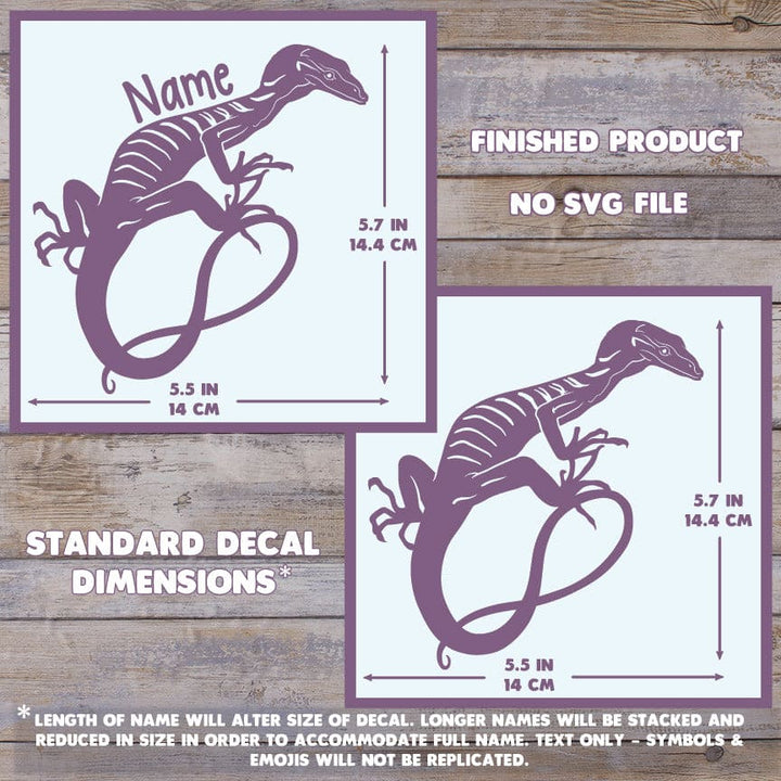 Tree Monitor Decal, Waterproof Vinyl Decal, Cute Reptile Gift