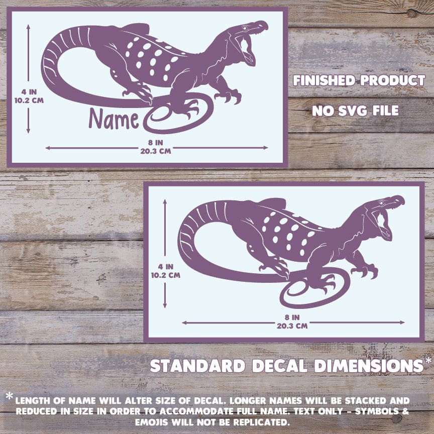 Crocodile Monitor Decal, Waterproof Vinyl Decal, Cute Reptile Gift