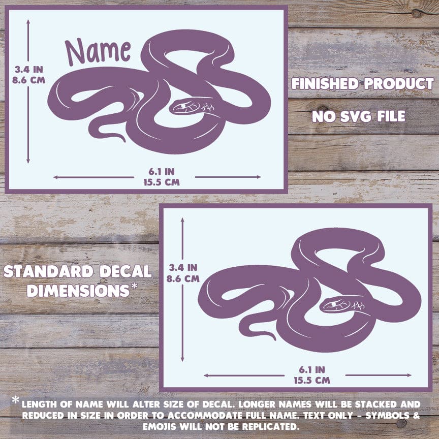 Indigo Snake Decal, Waterproof Vinyl Decal, Cute Reptile Gift