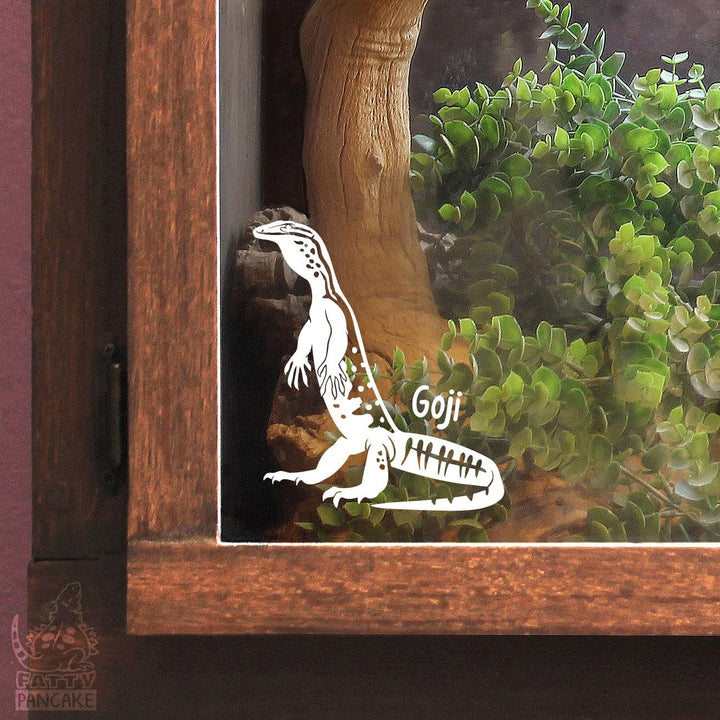 Argus Monitor Decal, Waterproof Vinyl Decal, Cute Reptile Gift