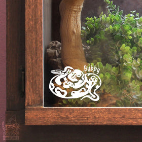 Ball Python Customizable Decal, Waterproof Reptile Vinyl Decal, Cute S ...