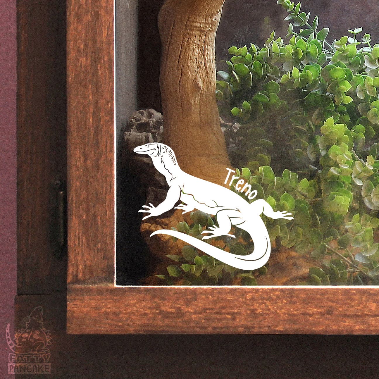 Roughneck Monitor Decal, Waterproof Vinyl Decal, Cute Reptile Gift ...