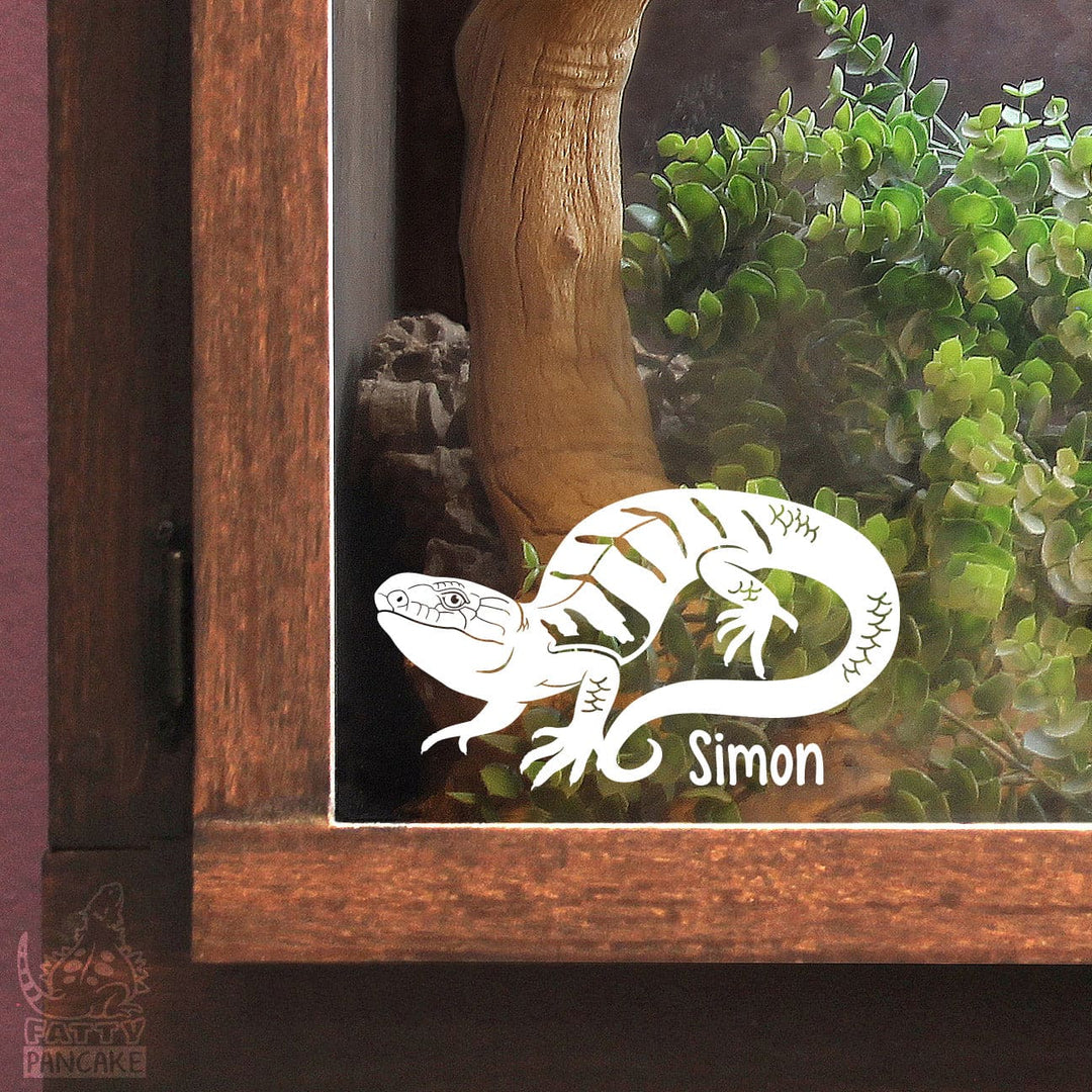 Monkey Tailed Skink Decal, Waterproof Vinyl Decal, Cute Reptile Gift