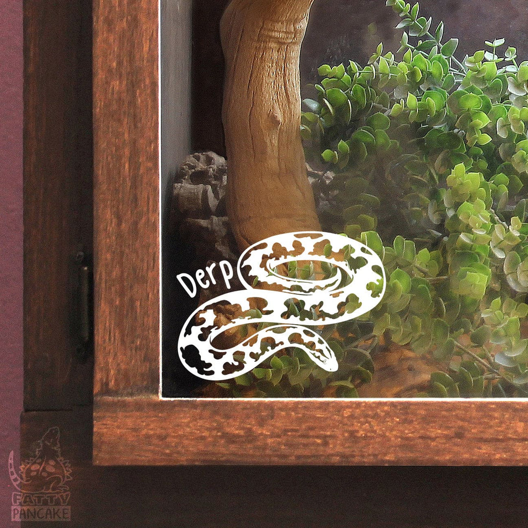 Sand Boa Decal, Waterproof Vinyl Decal, Cute Snake Reptile Gift