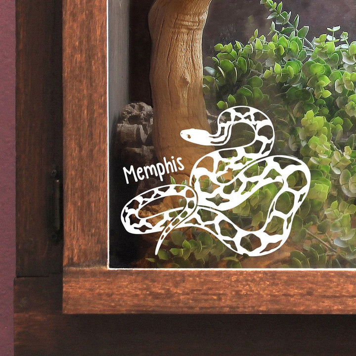 Texas Rat Snake Vinyl Decal, Cute Customizable Reptile Gift