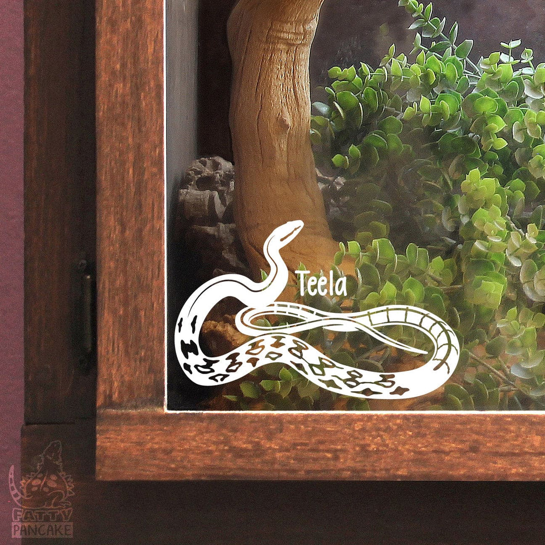 Vietnamese Blue Beauty Rat Snake Vinyl Decal, Cute Snake Reptile Gift