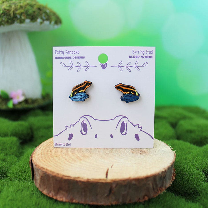 Pendientes de rana dardo venenoso