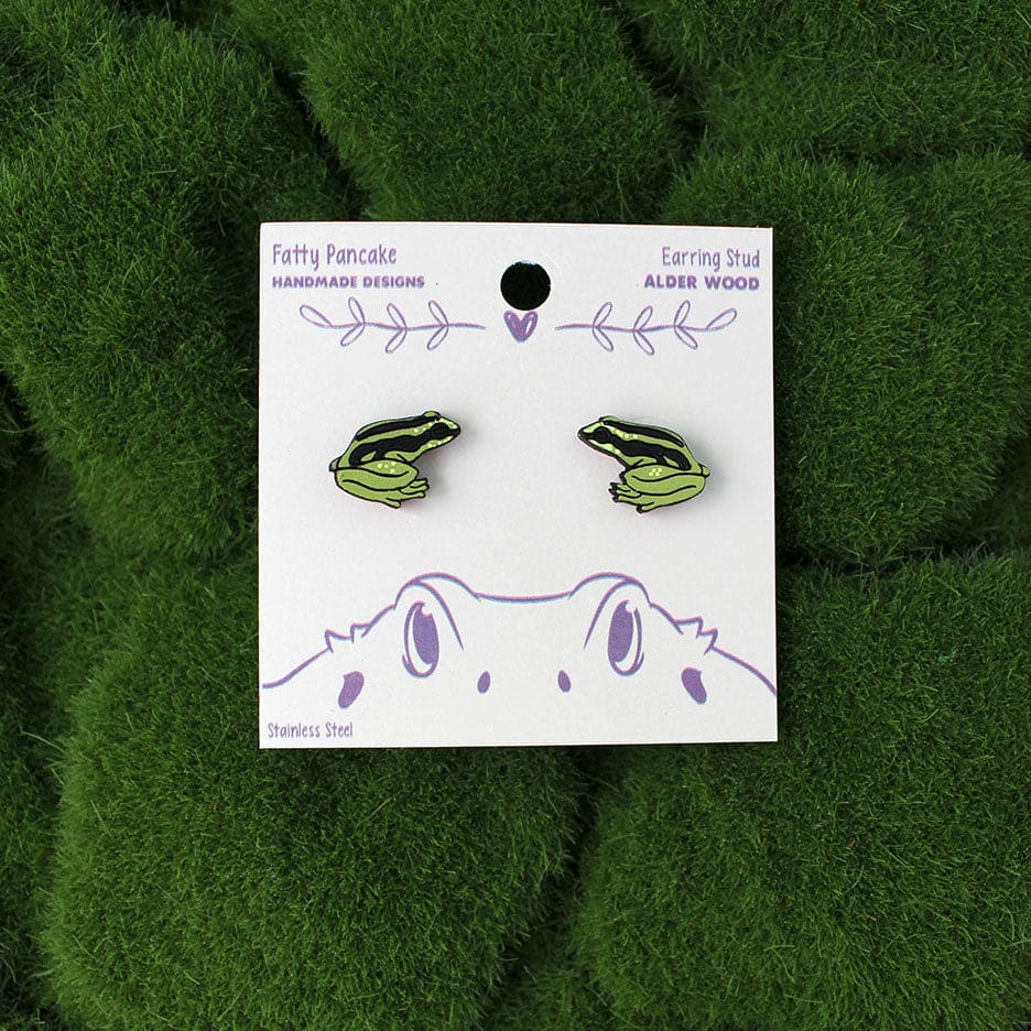 Pendientes de rana dardo venenoso