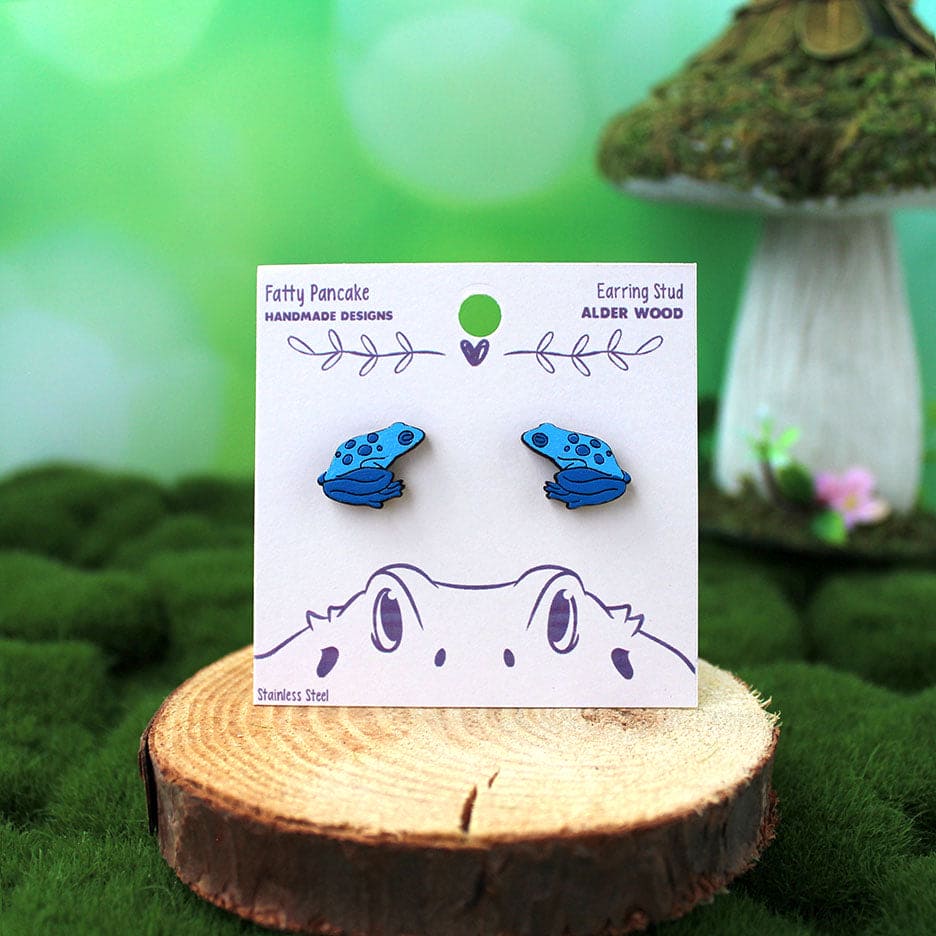 Pendientes de rana dardo venenoso