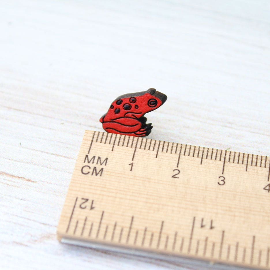 Pendientes de rana dardo venenoso