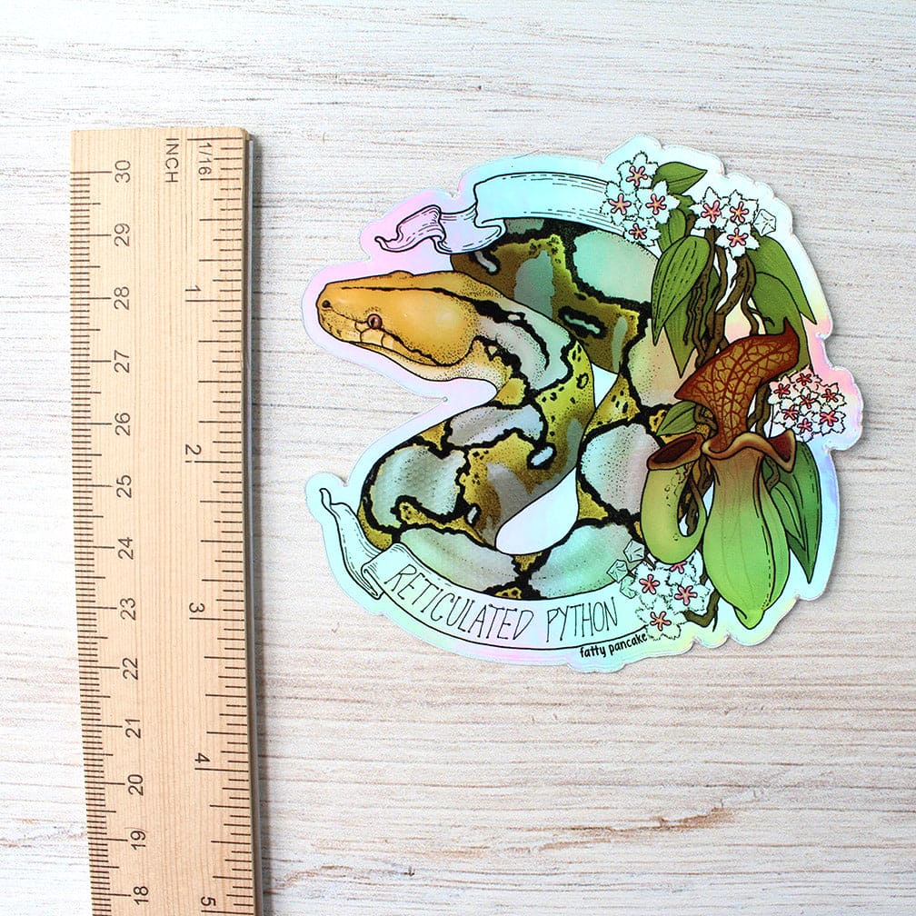 Reticulated Python Banner Sticker