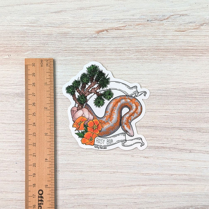 Rosy Boa Banner Sticker – Snake Vinyl Sticker