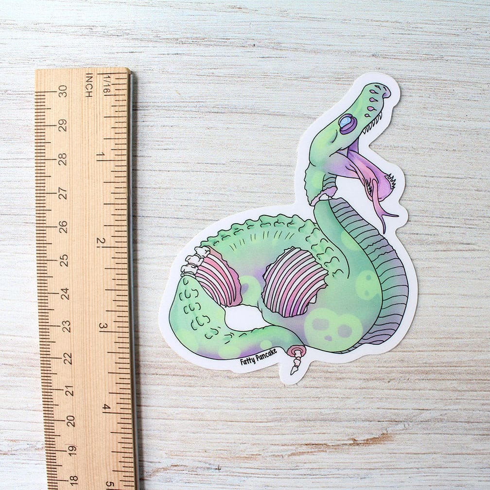 Ball Python Zombie Halloween Sticker