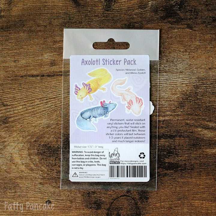 Wholesale - Axolotl Sticker Pack