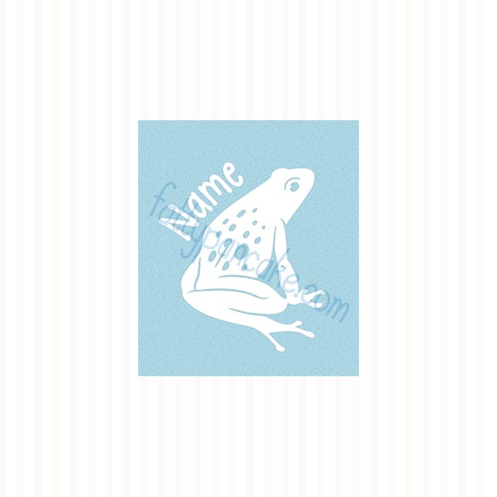 Blue Poison Dart Frog Decal, Waterproof Vinyl Decal, Cute Amphibian Gift