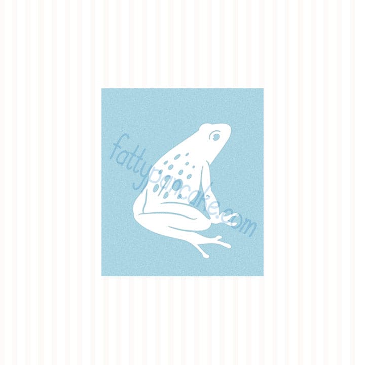 Blue Poison Dart Frog Decal, Waterproof Vinyl Decal, Cute Amphibian Gift