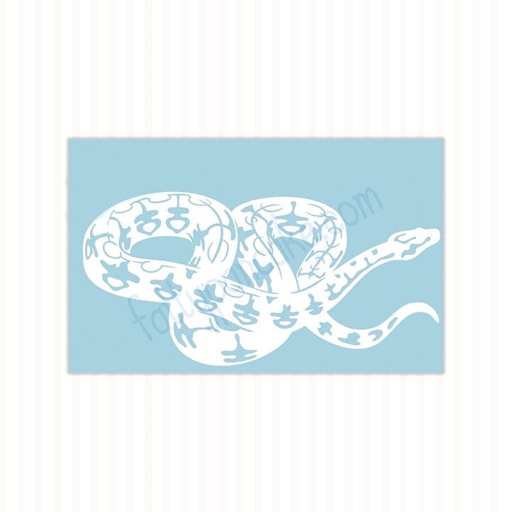 Dumerals Boa Decal, Waterproof Vinyl Decal, Cute Snake Reptile Gift