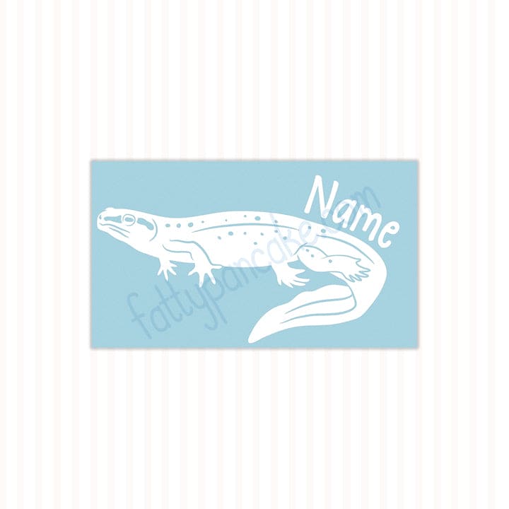 Eastern Newt Decal, Waterproof Vinyl Decal, Cute Amphibian Gift