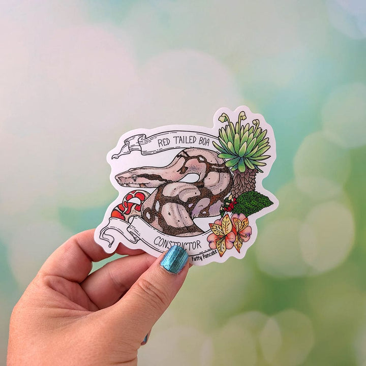 Red Tailed Boa Constrictor Sticker – Snake Vinyl Sticker