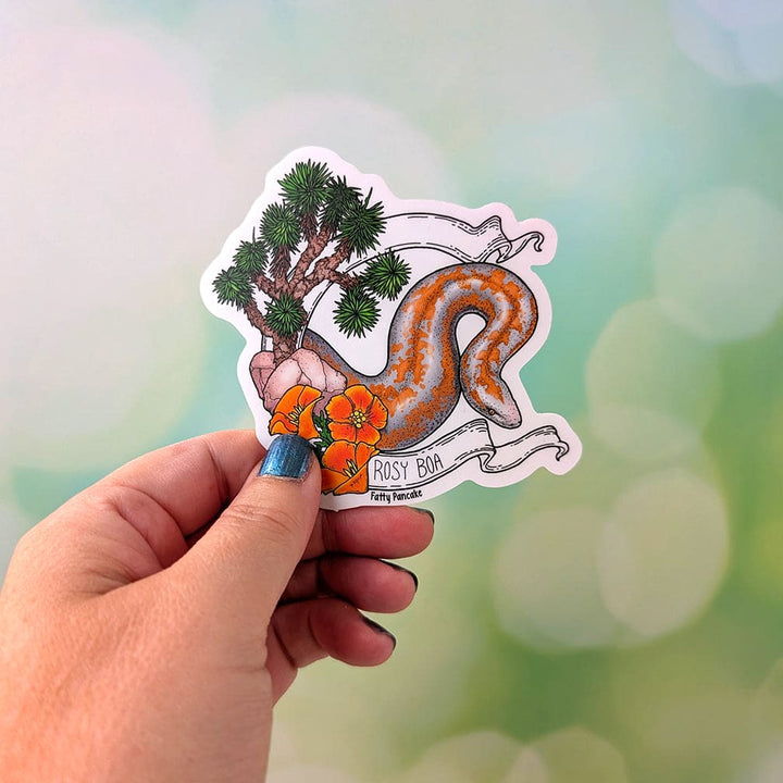 Rosy Boa Banner Sticker – Snake Vinyl Sticker