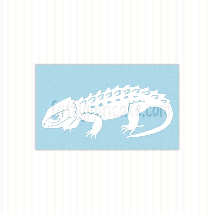Red Eyed Crocodile Skink Decal, Waterproof Vinyl Decal, Cute Reptile Gift