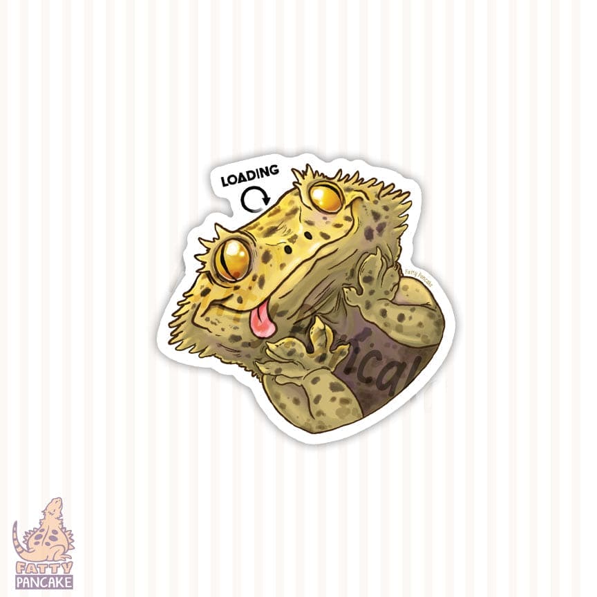 Wholesale - Crested Gecko Loading Sticker