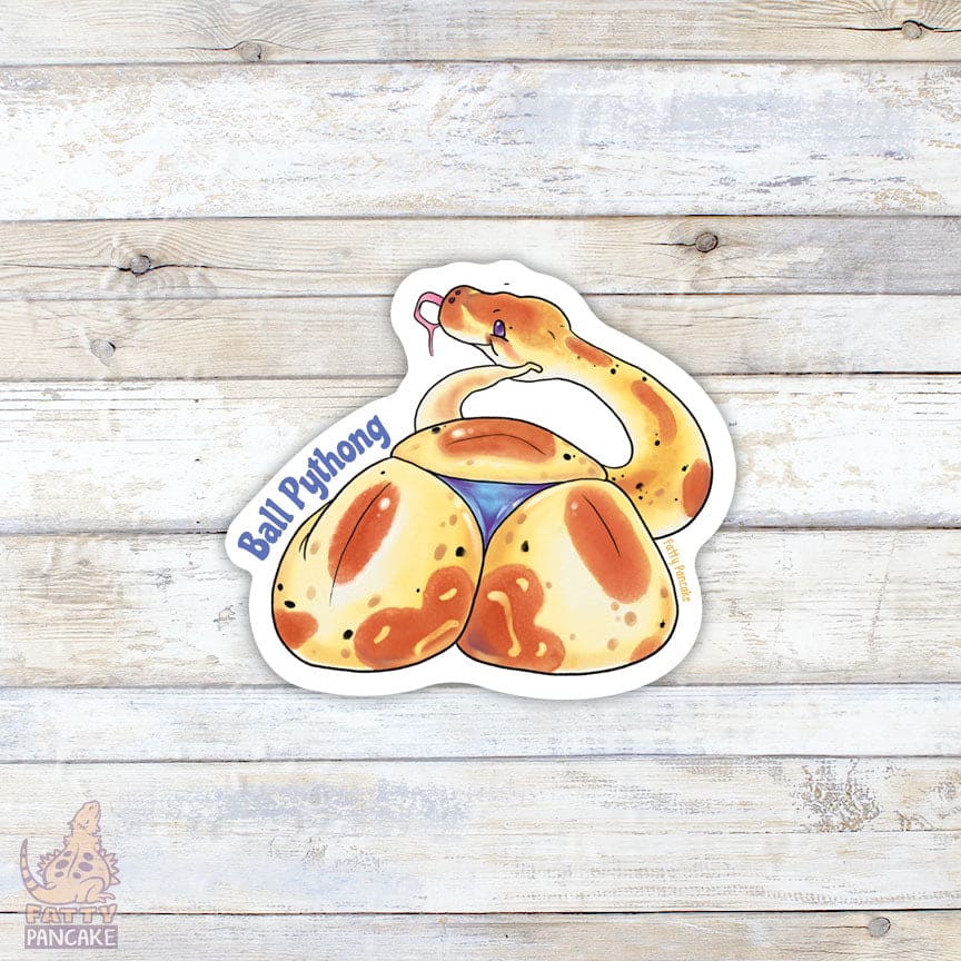 Ball Pythong Silly Python Sticker