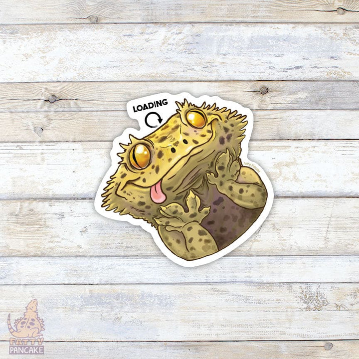 Crested Gecko Loading Sticker