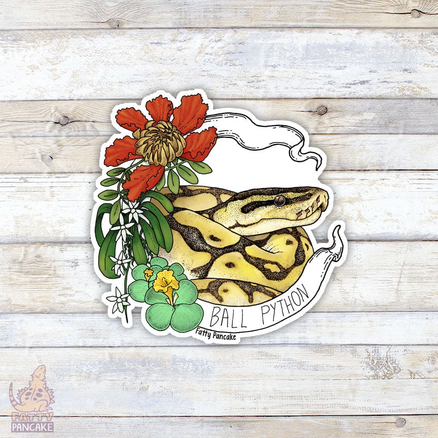 Ball Python Banner Sticker