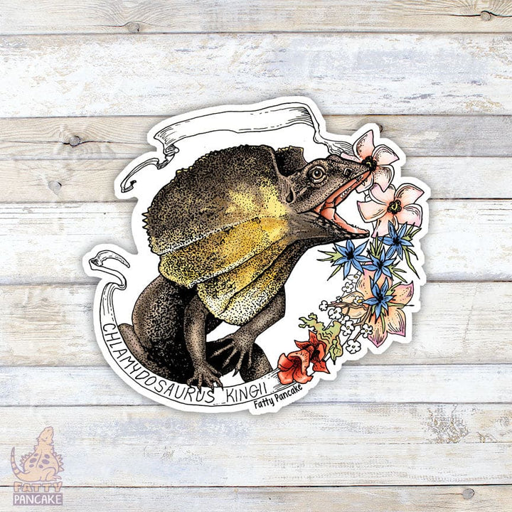 Frilled Lizard Banner Sticker