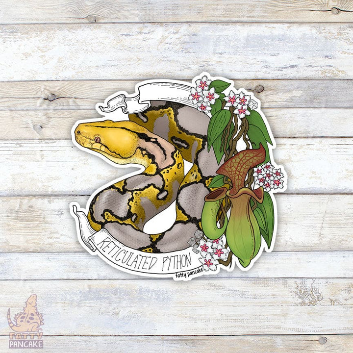 Reticulated Python Banner Sticker