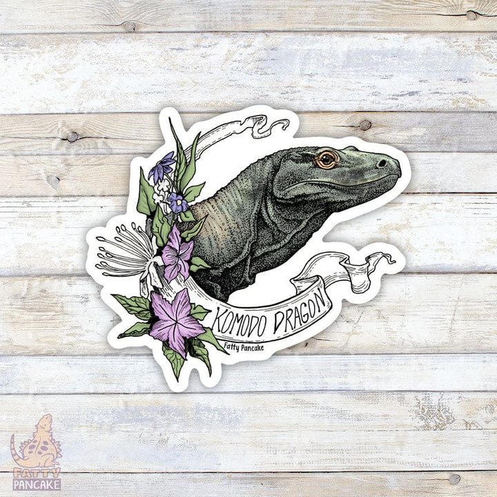 Komodo Dragon Banner Sticker