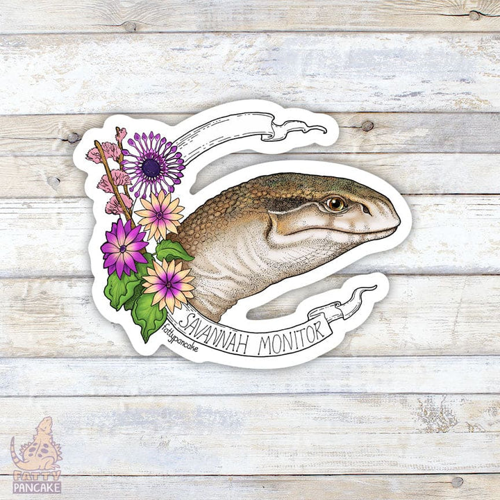 Savannah Monitor Banner Sticker