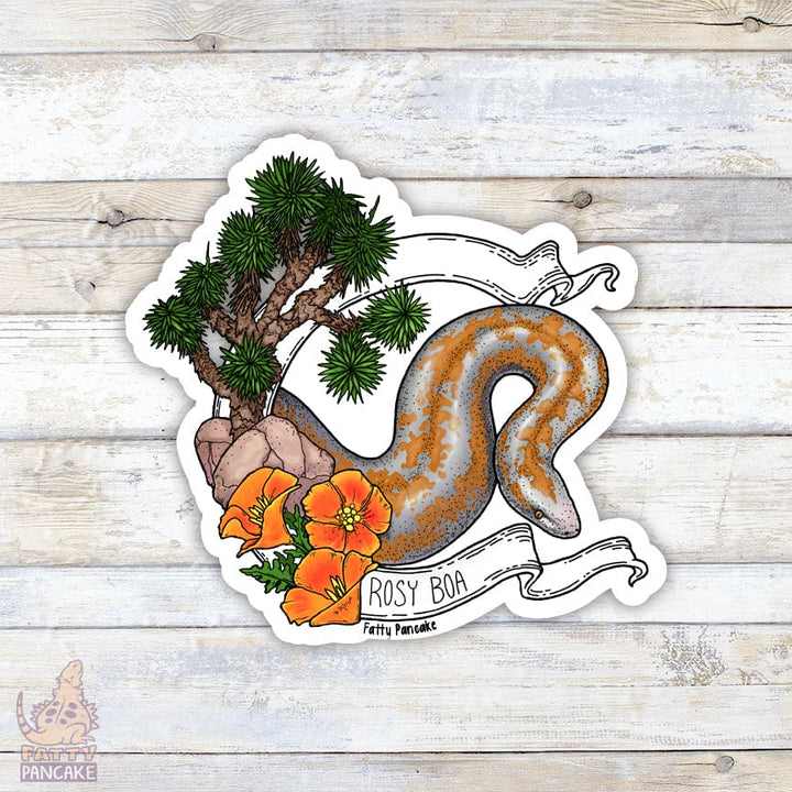 Rosy Boa Banner Sticker – Snake Vinyl Sticker