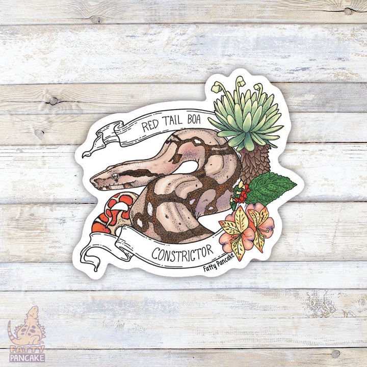 Red Tailed Boa Constrictor Sticker – Snake Vinyl Sticker