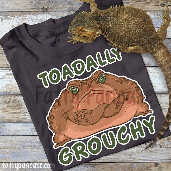 Toadally Grouchy Tee, Amphibian Toad Shirt